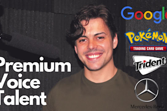 record your deep american male voice over