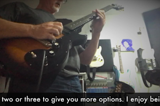 record a melodic electric guitar solo for your song