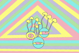 make amazing 2d trippy animation gif loop with my style
