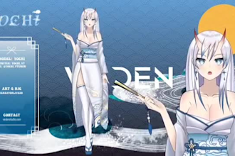 rig pro live 2d vtuber model design or 2d anime rigging vtube studio for stream
