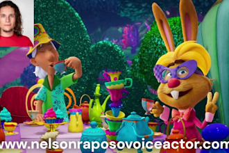 provide professional voice over for animation and video games in portuguese