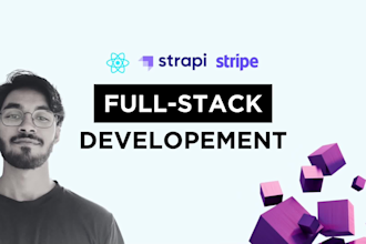 build a react, next js website using strapi as headless cms with stripe