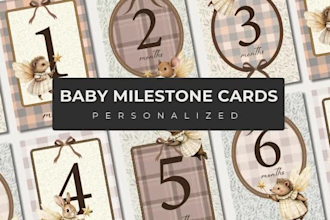 make baby milestone cards