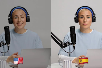 complete professional dubbing in any language for your video