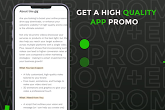 create a professional promo video for your website or app