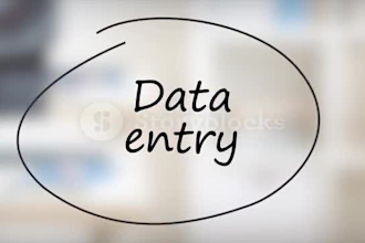 do data entry in excel ,data collection, finding email ,web research,copy paste