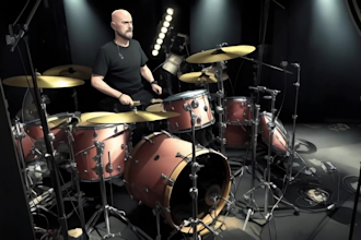 write and record professional drums for your country or rock song