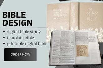 format, design digital bible study, template blble, printable digital bible