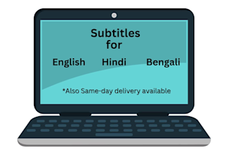 provide subtitles for bengali, english, or hindi audio and video