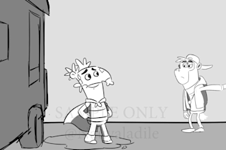 make professional storyboard or animatic for you