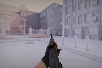 a realistic 3d model for 3d weapon, gun animation, fps animation, game animation