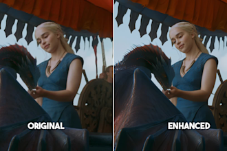 upscale, enhance and increase video quality