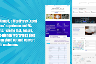 build custom wordpress website design elementor and woocommerce expert