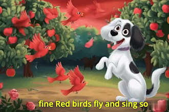 do ai video art and animation story, ai kids music video