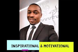 record an inspirational or motivational male voice over
