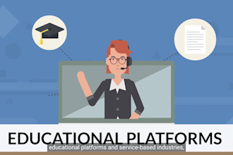 create 2d animated explainer video or sale video