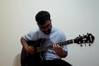 record professional electric guitar for your worship song