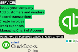 train you on bookkeeping on accounting software quickbook