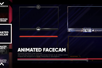 create an animated stream starting soon screen for twitch