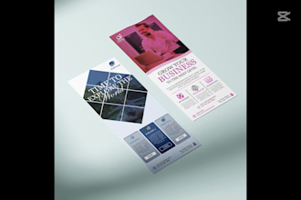 design stunning flyer, rack cards and door hangers to boost your marketing