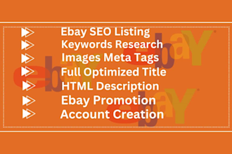 do ebay product listing optimization, ebay lister, ebay SEO