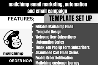 do mailchimp email marketing campaign setup and automation