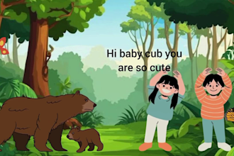 create kids educational or learning youtube videos with thumbnail