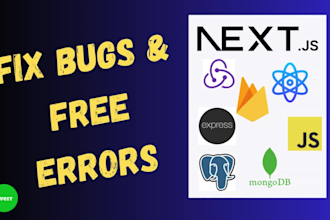 master bug fixer react next js node js