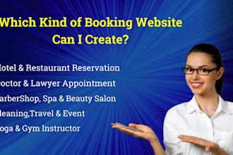 create hotel restaurant cleaning travel spa online booking responsive website