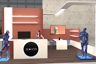design your digital exhibition, booth, stand