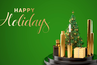 create christmas greating animation