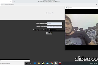 develop face recognition app using flask API python