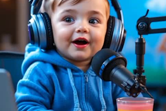 create ai baby podcast videos for youtube tiktok