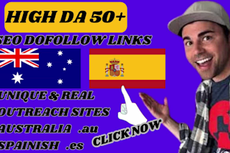 do high da guest post on spanish and australian blogs with SEO backlinks