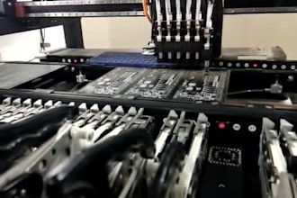 do pcb assembling using an automatic machine
