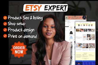 design etsy digital product listing, etsy seo listing, etsy shop setup, etsy pod