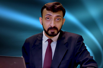 be your authentic english news anchor style presenter