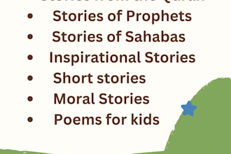 write islamic content, articles and blogs for children