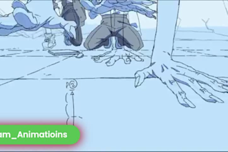 do 2d music video, 2d cartoon animation, 2d anime animation character animation