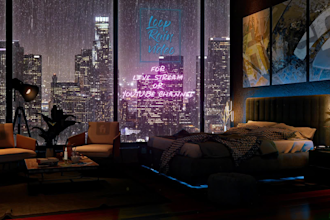 make 2 luxury rain loop video for your youtube channel