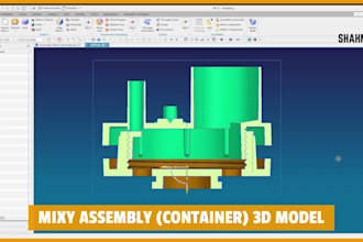 do 3d cad design and product design on solidworks