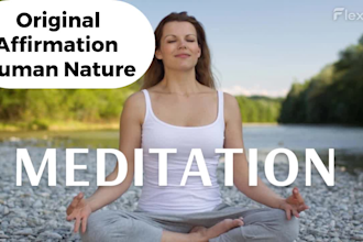 create monetizable guided meditation and affirmations videos for youtube