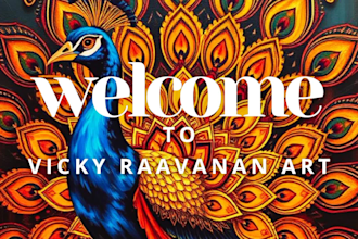 create unique mandala art and premium ink art