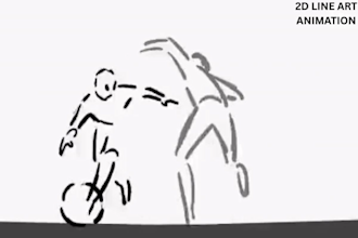 2d cartoon ai music video animation 2d line art frame by frame 2d hand drawn