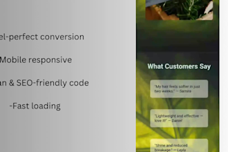convert your canva design into fully responsive website