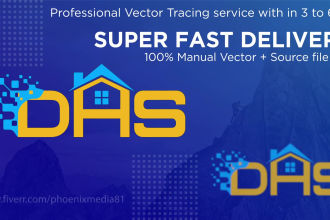 do vector tracing, logo, icons, graphics, and more in 3hrs