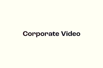 create brand commercial and corporate business promotional video