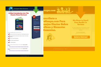 create landing page or squeeze page with autoresponder