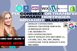 fix connect or transfer domain hostinger, namecheap godaddy bluehost cpanel, ssl