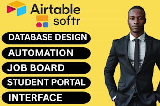 be your airtable database automation webapp client portal expert